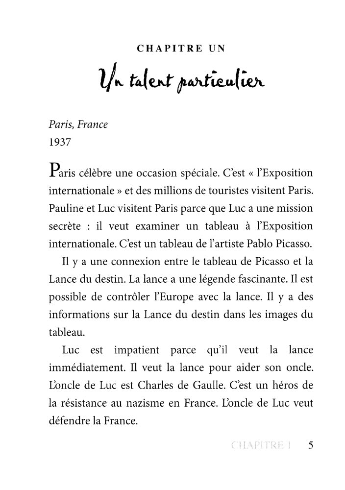 La France en danger et les secrets de Picasso - Level 1 - French