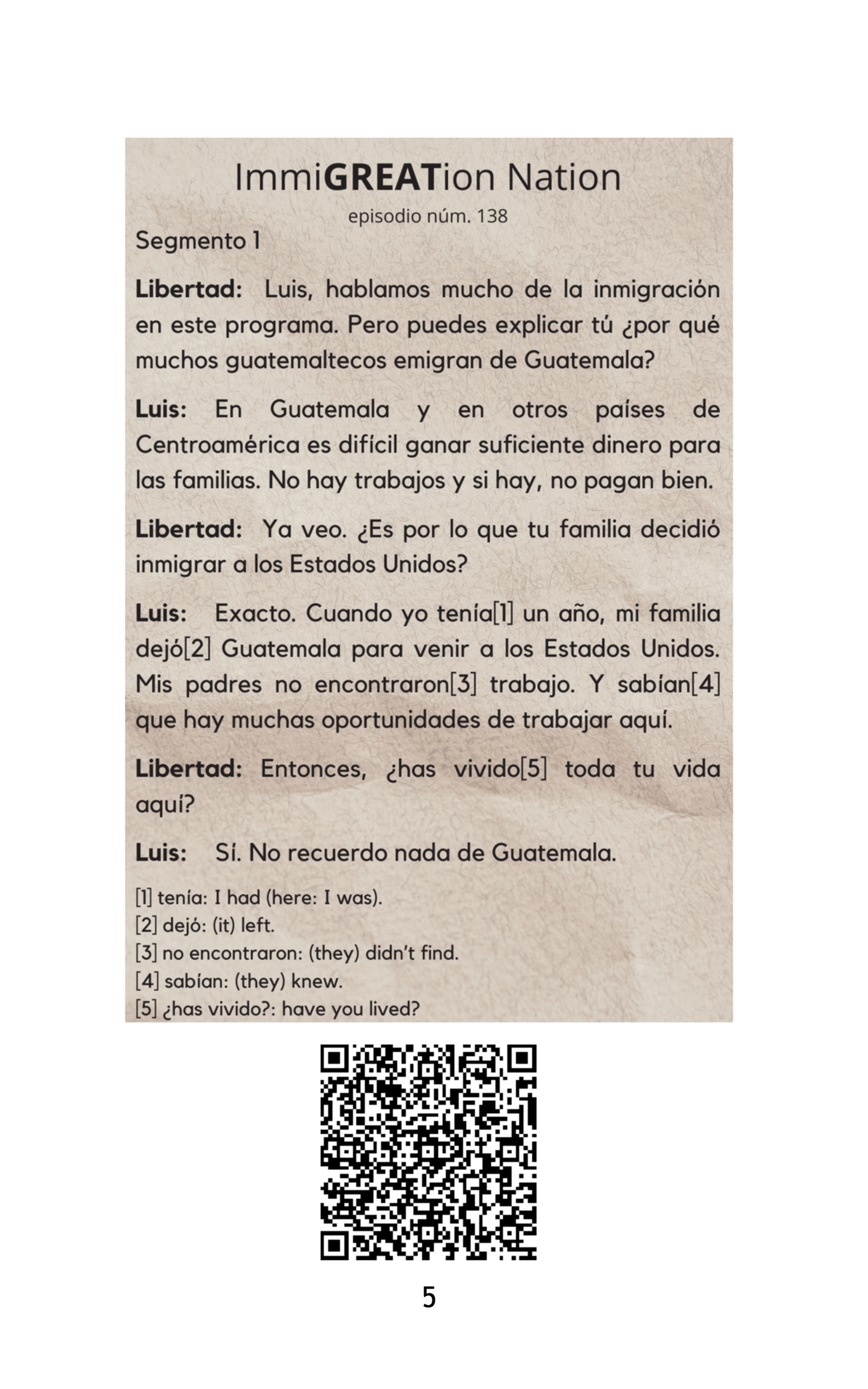 LUIS, un soñador - Level 2 - Spanish