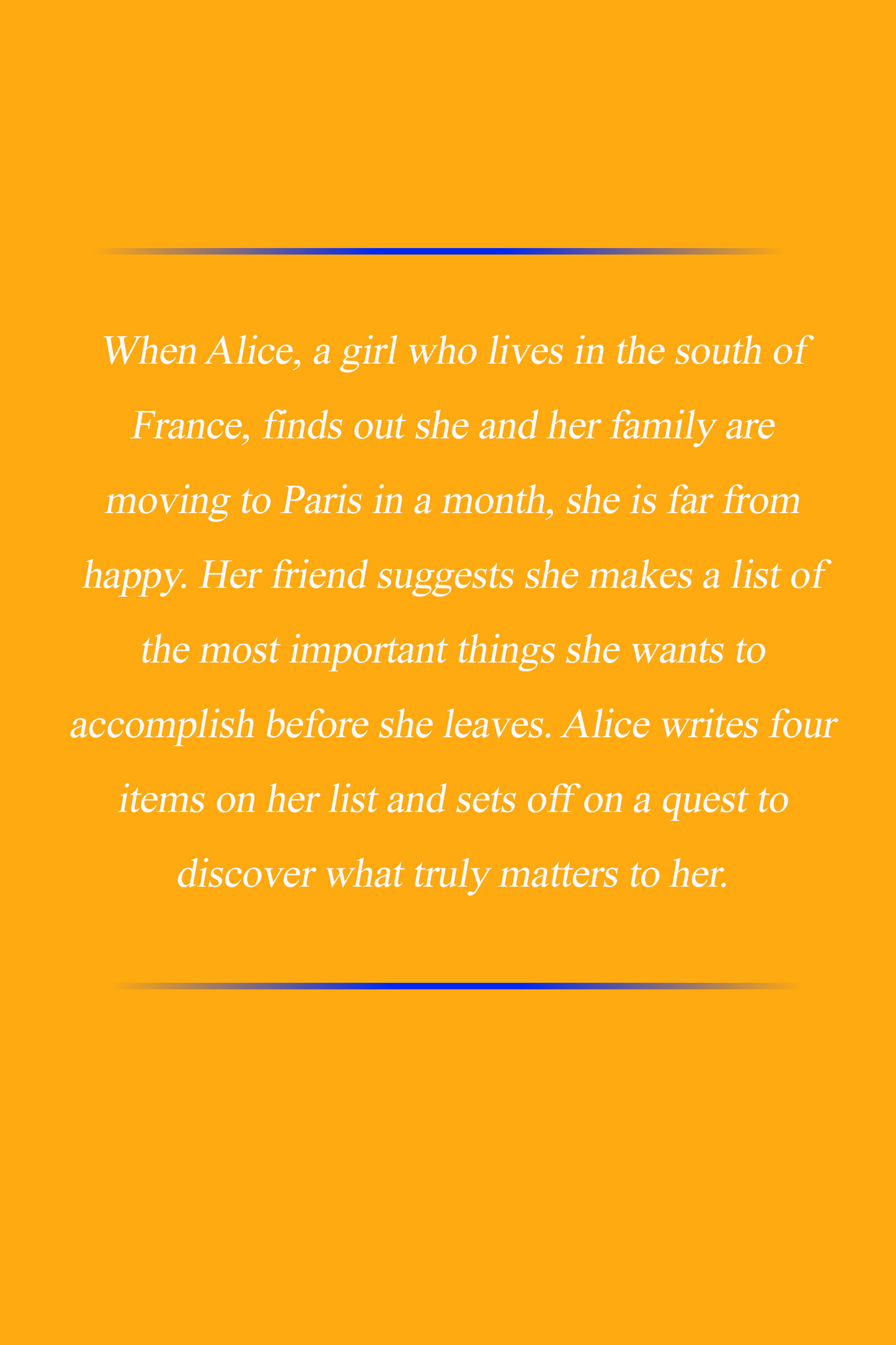 Alice : La liste - Level 2 - French