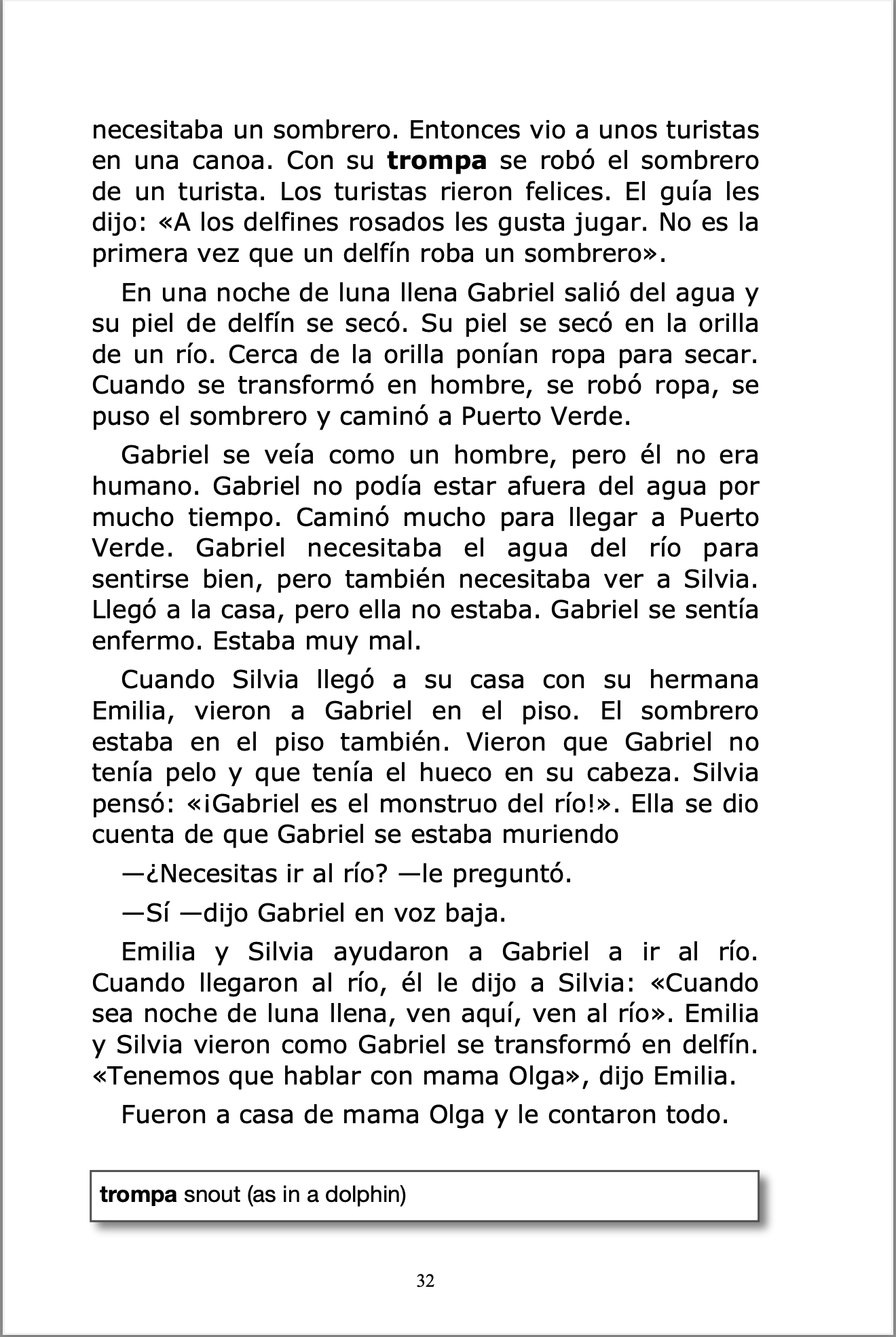 El delfín mágico de la Amazonía - Level 3 - Spanish