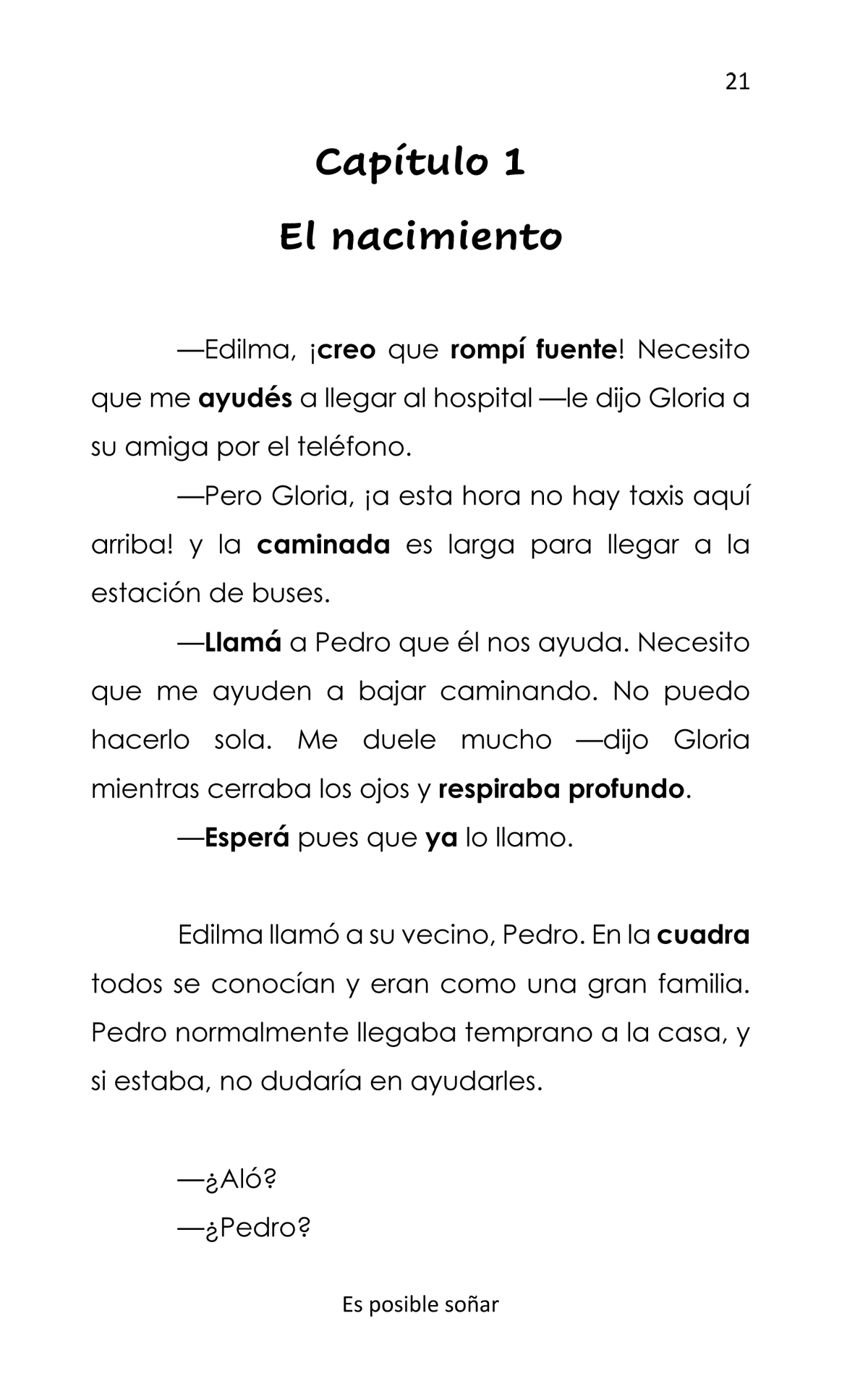 Es posible soñar - Level 4 - Spanish