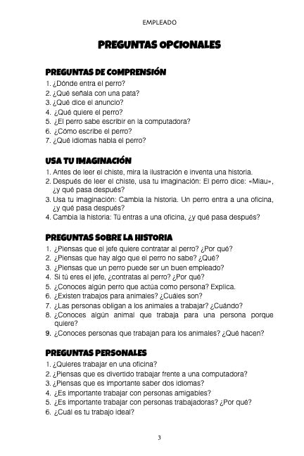 Chistes para aprender español - Level 2 - Spanish