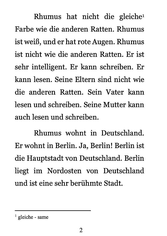 Rhumus in Berlin - Level 1 - German