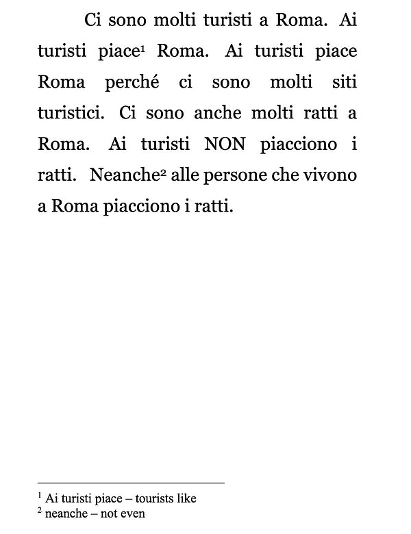 Rhumus a Roma - Level 1 - Italian