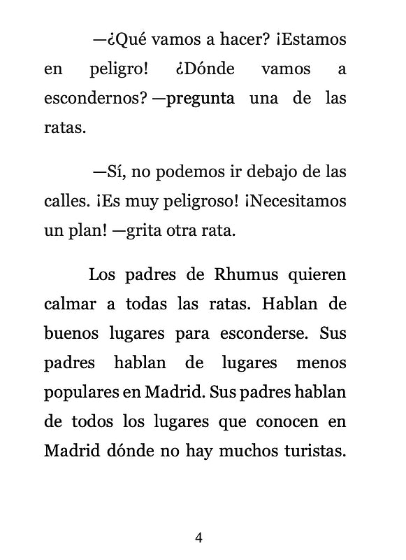 Rhumus se esconde en Madrid - Level 1 - Spanish