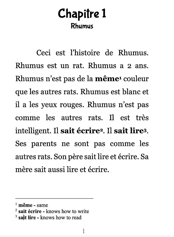 Rhumus à Paris - Level 1 - French