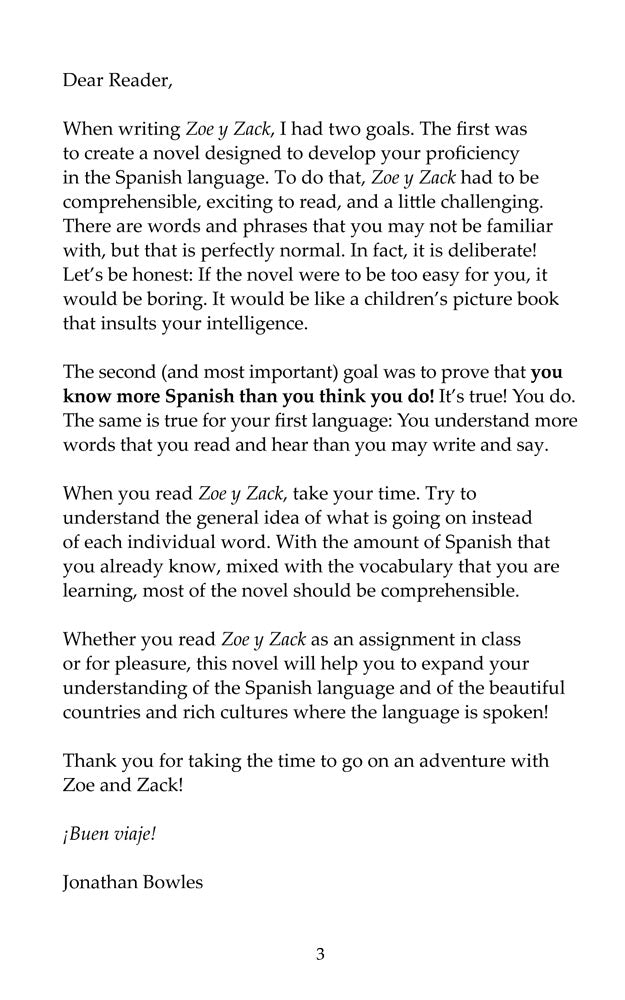 Zoe y Zack: Una aventura increíble - Level 2 - Spanish