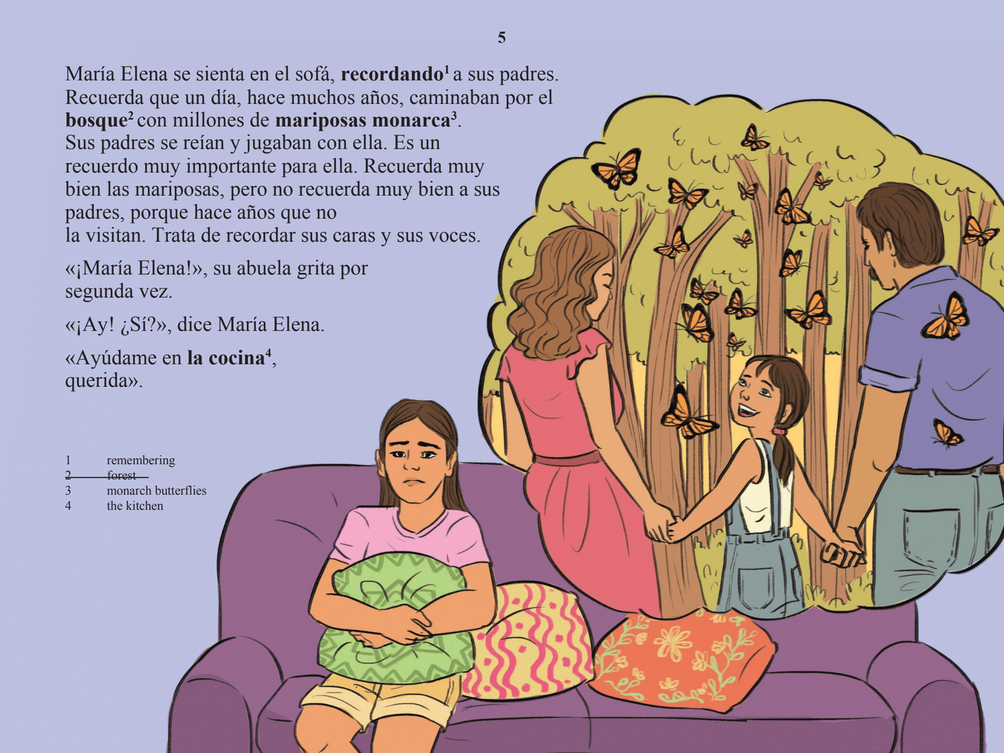 Las mariposas vienen de visita - Level 2 - Spanish