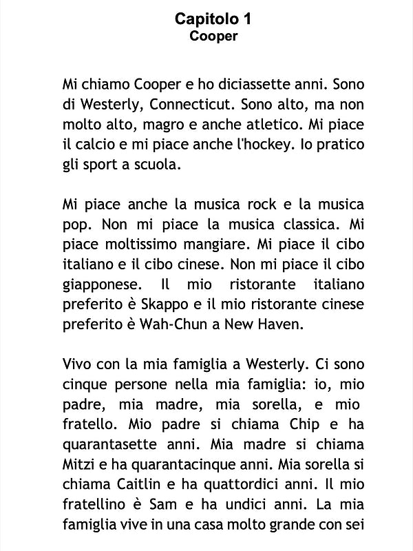 La nuova ragazza - Level 1 - Italian