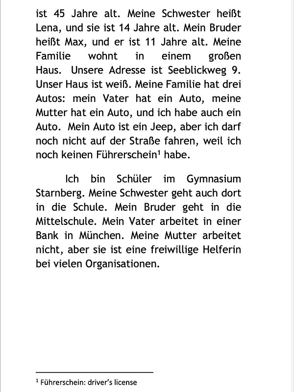 Das neue Mädchen - Level 1 - German