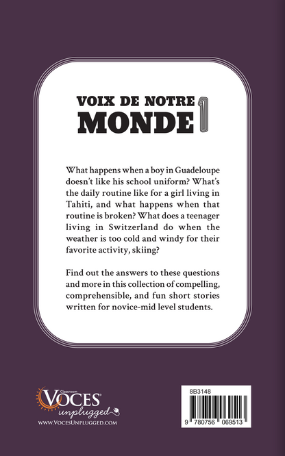 Voix de notre monde 1 - Short Story Collection