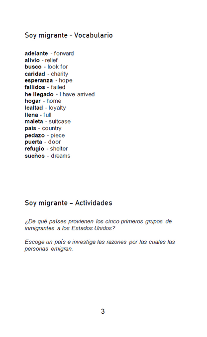 Nostalgia migrante - Level 2 - Spanish