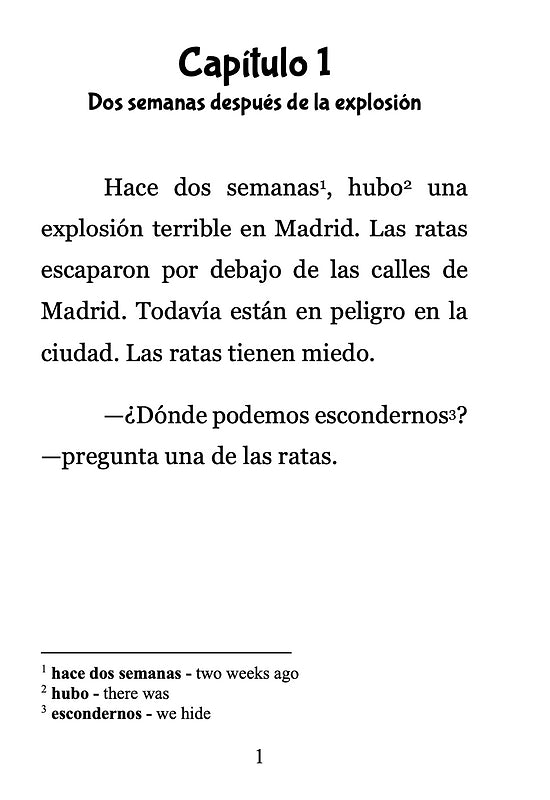 Rhumus se esconde en Madrid - Level 1 - Spanish
