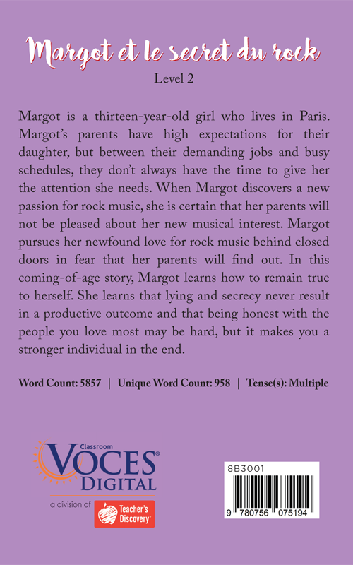 Margot et le secret du rock - Level 2 - French